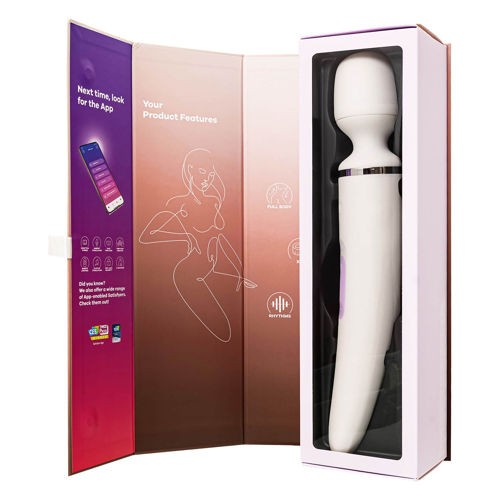 Satisfyer Wand-er Woman, белый - подробные фото в секс шопе Condom-Shop