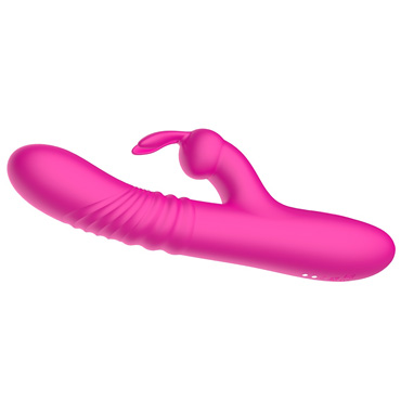 Вибратор-кролик Secwell с функцией поступательных движений, розовый - фото, отзывы