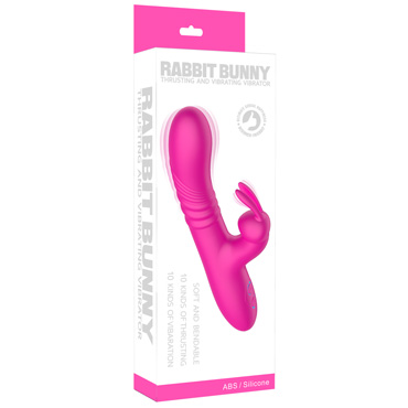 Новинка раздела Секс игрушки - Вибратор-кролик Secwell с функцией поступательных движений, розовый