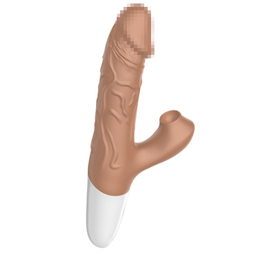 Вибратор-кролик Secwell с функцией поступательных движений, коричневый