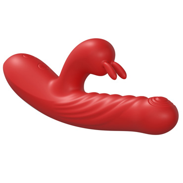 Вибратор-кролик Secwell с эффектом фрикций, красный - фото, отзывы