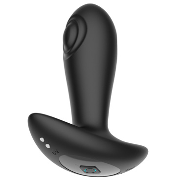 Массажер простаты Secwell Reggie Tapping Anal Plug - С эффектом маятника, вибрацией и пультом управления - купить в секс шопе