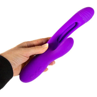 Вибратор Secwell с функцией фингеринга, фиолетовый - фото, отзывы