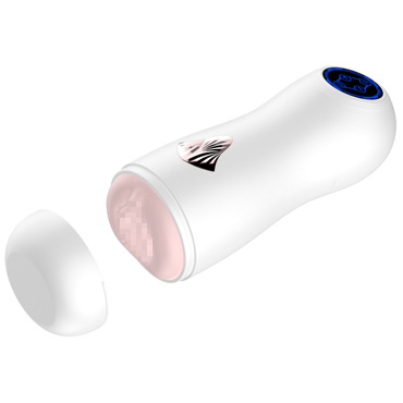 Реалистичный мастурбатор Secwell с функцией всасывания - В колбе и с входом в виде вагины - купить в секс шопе