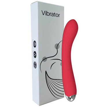 Гибкий силиконовый вибратор Secwell, красный