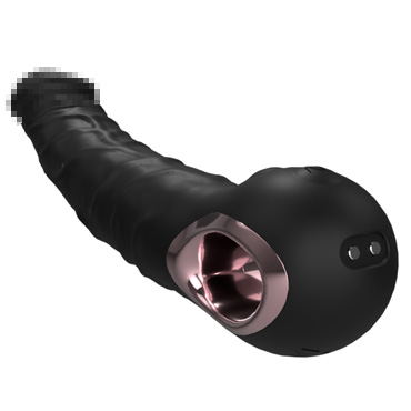 Вибратор Secwell Jump-O Luxurious, черный - С реалистичным рельефом - купить в секс шопе