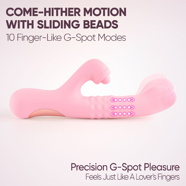 Вибратор-кролик SeLove ComePlay, розовый, Со стимуляцией точки G и постукиваниями по клитору и другие товары SeLove с фото