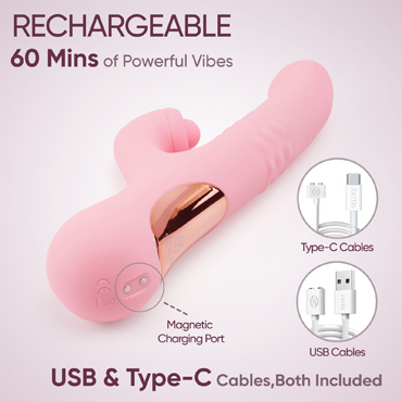 Вибратор-кролик SeLove ComePlay, розовый - подробные фото в секс шопе Condom-Shop