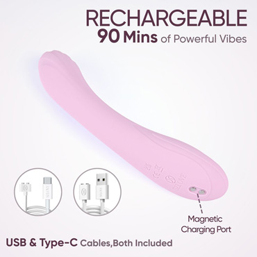 Вибратор SeLove CurveRush, розовый, С рельефной поверхностью и другие товары SeLove с фото