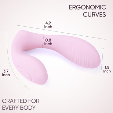 Двойной вибратор SeLove DuoFlex, розовый - фото 8