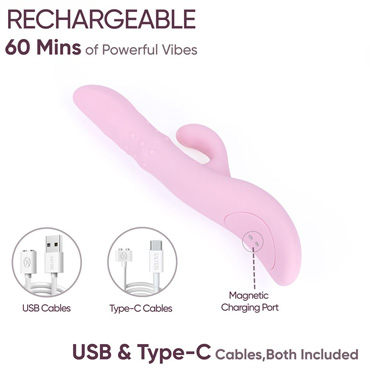 Новинка раздела Секс игрушки - Вибратор-кролик Selove Wave, розовый