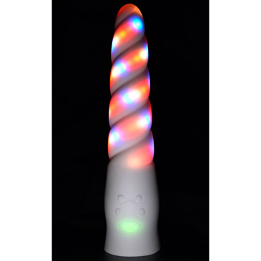 Светящийся вибратор SEXPERIMENTS HornyGlow - фото, отзывы