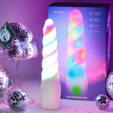 Светящийся вибратор SEXPERIMENTS HornyGlow