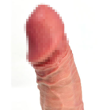 SGAN Фаллоимитатор на присоске №75S, телесный - С мошонкой - купить в секс шопе