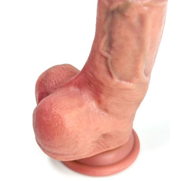 SGAN Фаллоимитатор на присоске №77, телесный, С мошонкой и фиксацией формы и другие товары SGAN с фото