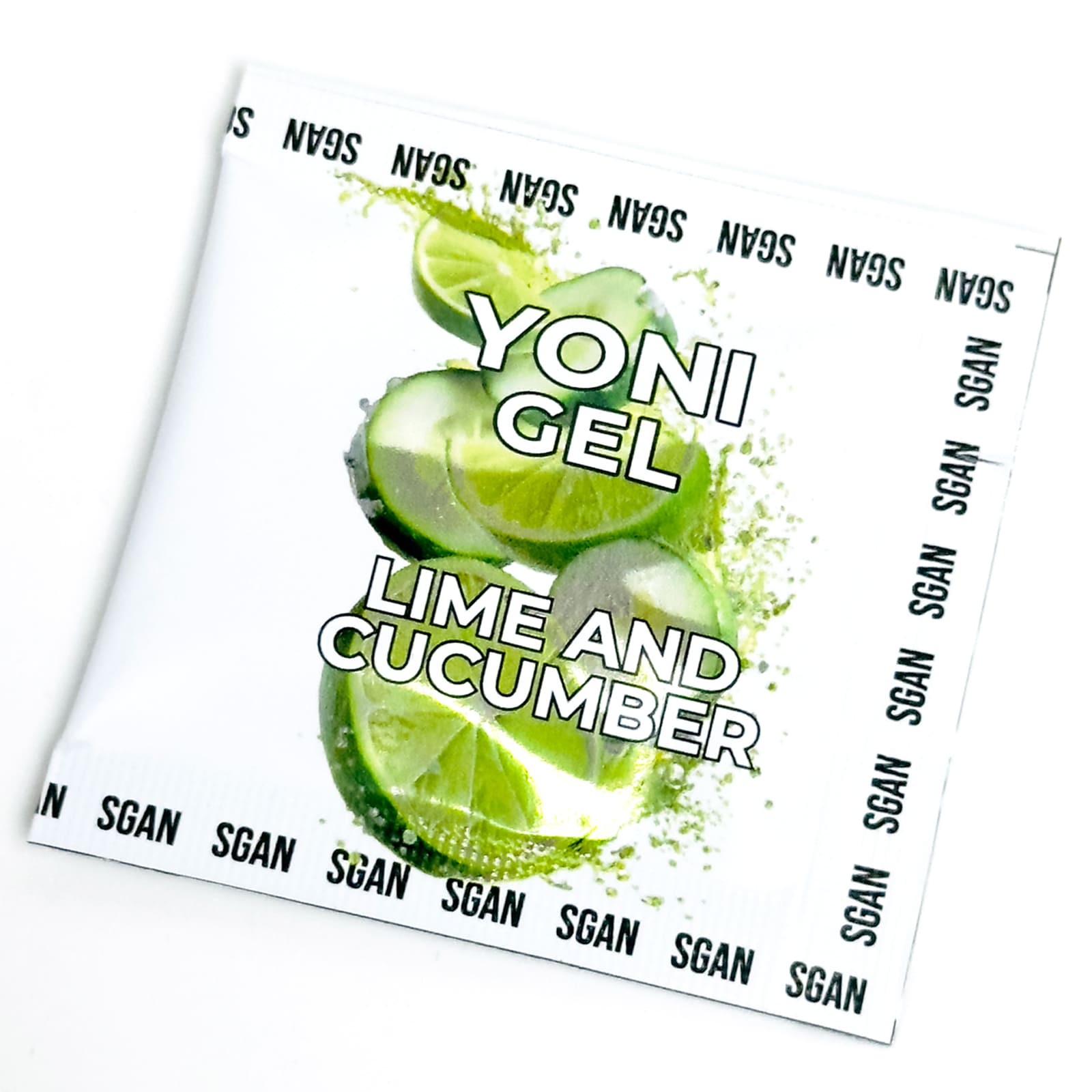 Саше Интимный гель на водной основе SGAN со вкусом лайма и огурца, 5 мл