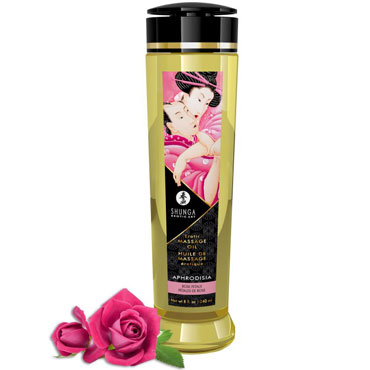 Shunga Erotic Massage Oil Aphrodisia - Roses, 240 мл, Массажное масло, Роза