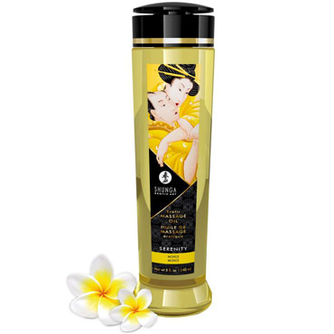 Shunga Erotic Massage Oil Serenity - Monoi, 240 мл, Массажное масло, Моной