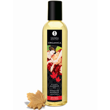 Shunga Kissable Massage Oil Organica Maple Delight, 240 мл