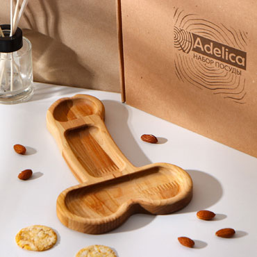 Блюдо деревянное для подачи Adelica - фото, отзывы