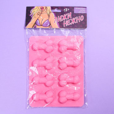 Новинка раздела Секс игрушки - Форма для льда и шоколада «Нежно», розовая