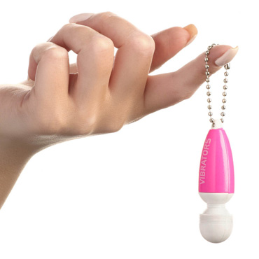 Вибратор-брелок, розовый -  - купить в секс шопе