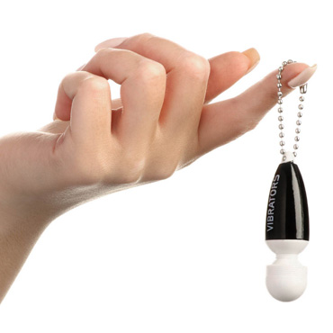 Вибратор-брелок, чёрный -  - купить в секс шопе