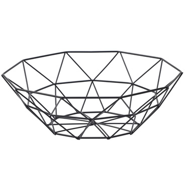 Фруктовница Геометрия, чёрная