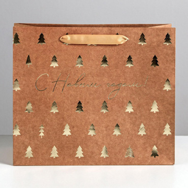 Пакет новогодний "Ёлочки"