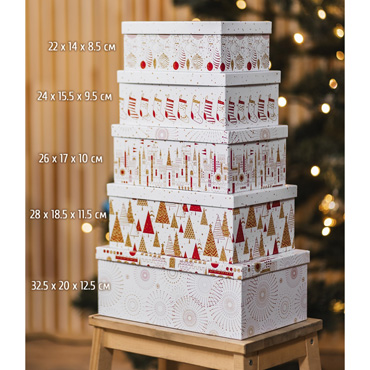 Подарочная коробка с наполнителем "Волшебства в Новом году" - фото, отзывы