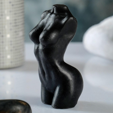 Фигурное мыло "Женское тело №1" черное, 80гр - фото, отзывы