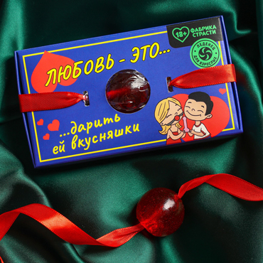 Фабрика страсти Леденец-кляп «Любовь это», 30 гр.