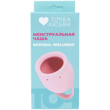 Точка Любви Чаша менструальная Natural Wellness, розовая - фото, отзывы