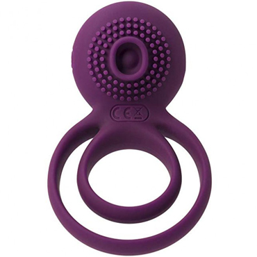 Svakom Tammy, фиолетовое - Двойное эрекционное кольцо с вибрацией - купить в секс шопе