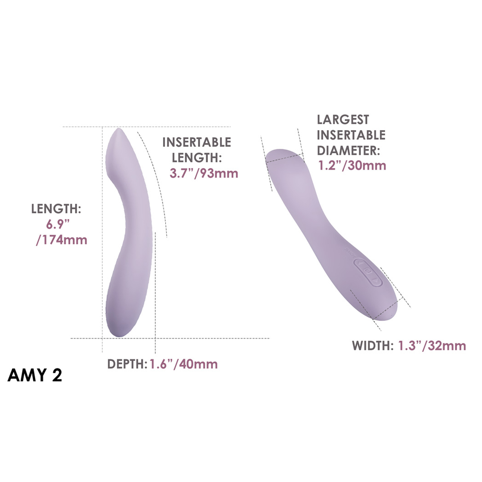 Новинка раздела Секс игрушки - Svakom Amy 2, сиреневый