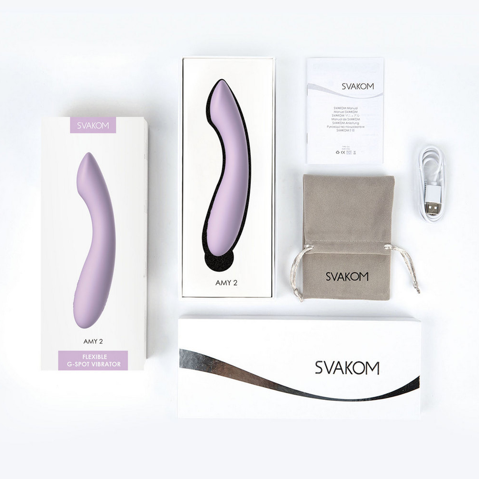 Svakom Amy 2, сиреневый - подробные фото в секс шопе Condom-Shop