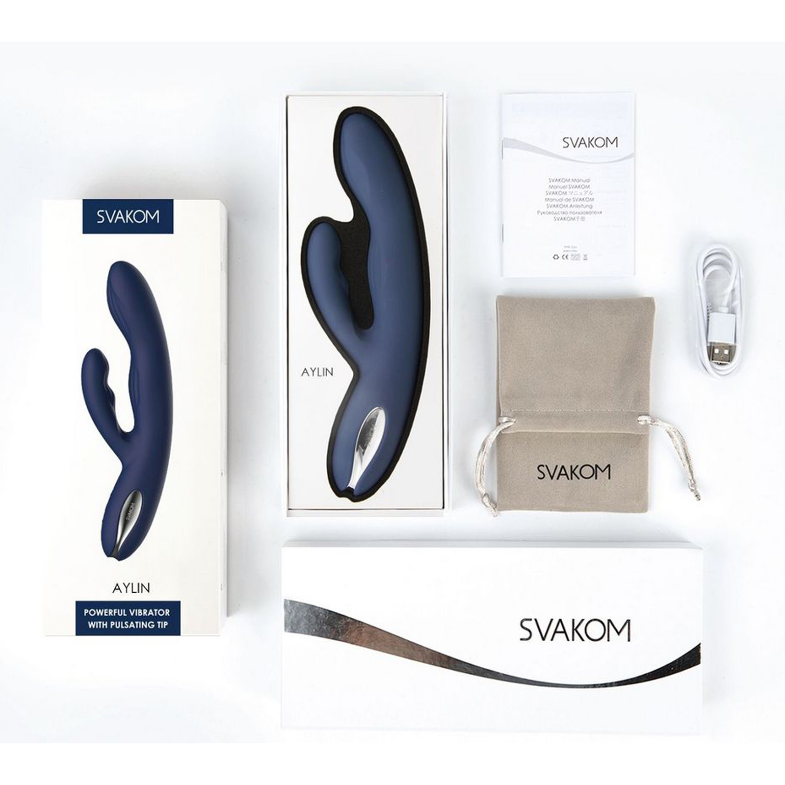 Svakom Aylin, темно-синий - подробные фото в секс шопе Condom-Shop