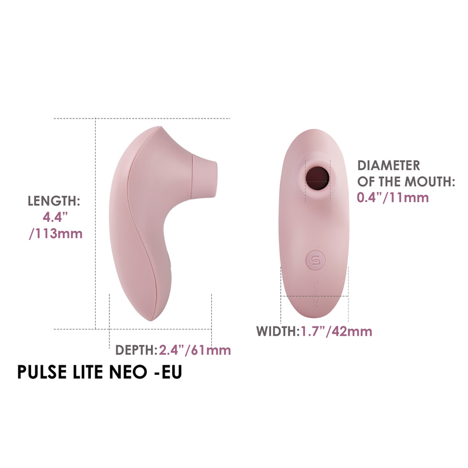 Svakom Pulse Lite Neo, розовый — фото 6