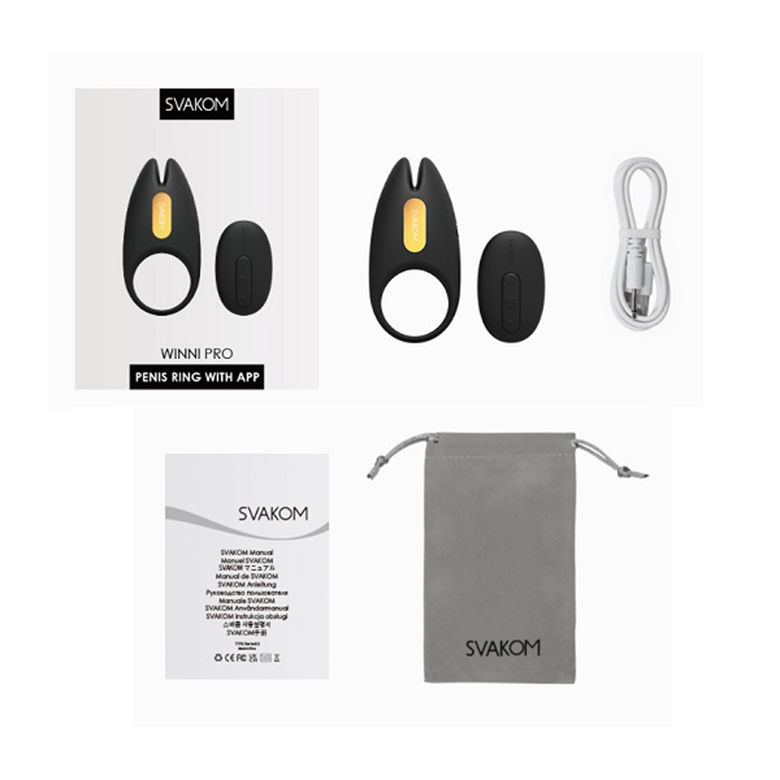 Svakom Winni 2, черное - подробные фото в секс шопе Condom-Shop