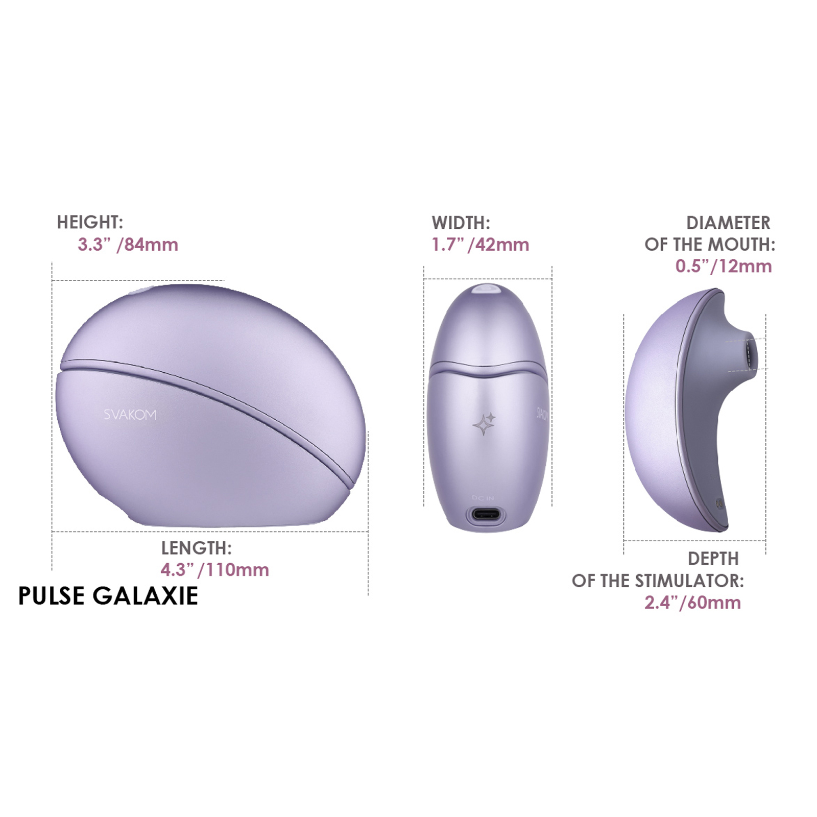 Svakom Pulse Galaxie, лиловый - подробные фото в секс шопе Condom-Shop