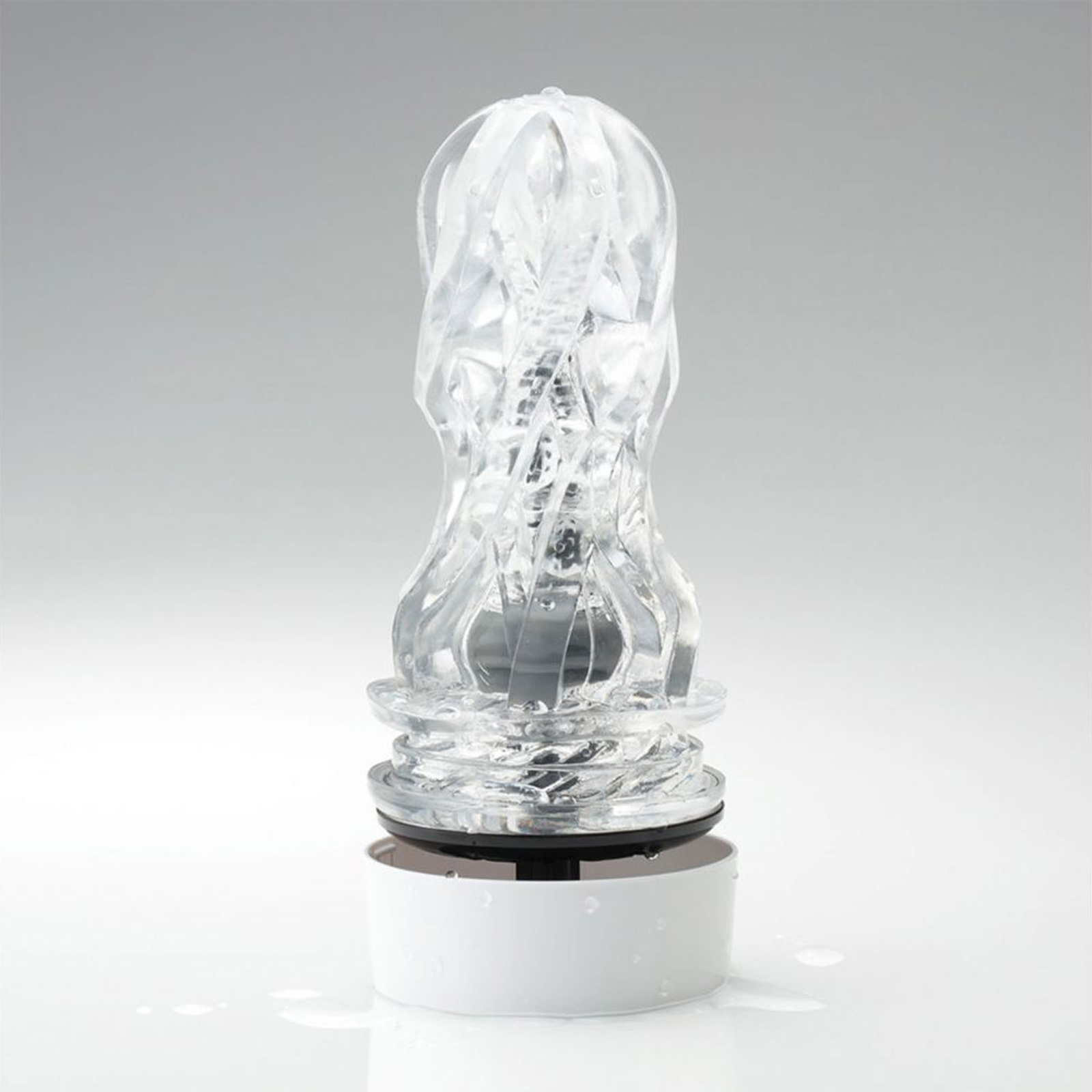 Tenga Aero Silver Ring, белый/серебристый, Мастурбатор с регулируемой силой всасывания и другие товары Tenga с фото