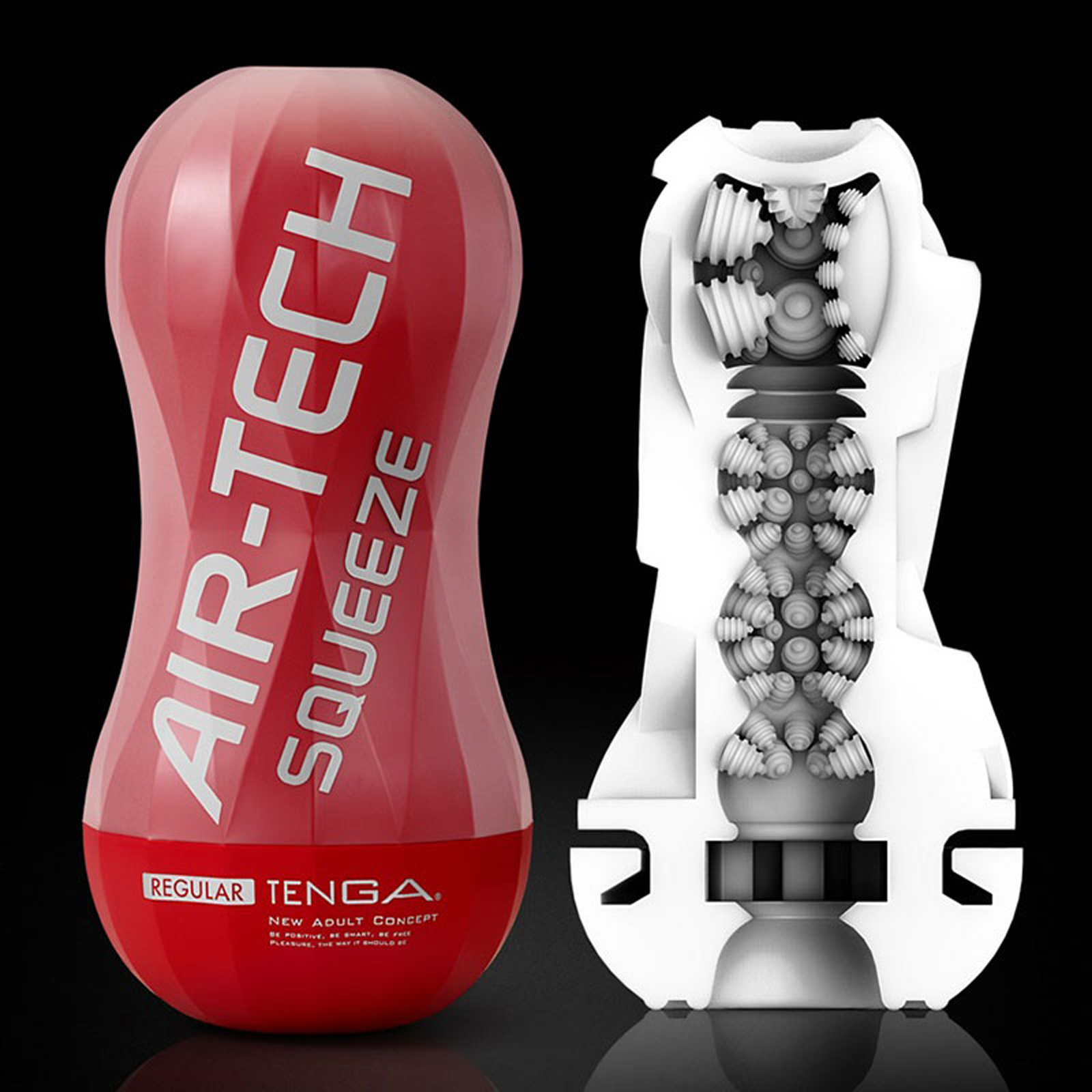 Tenga Air-Tech Squeeze Regular, красный — фото 2
