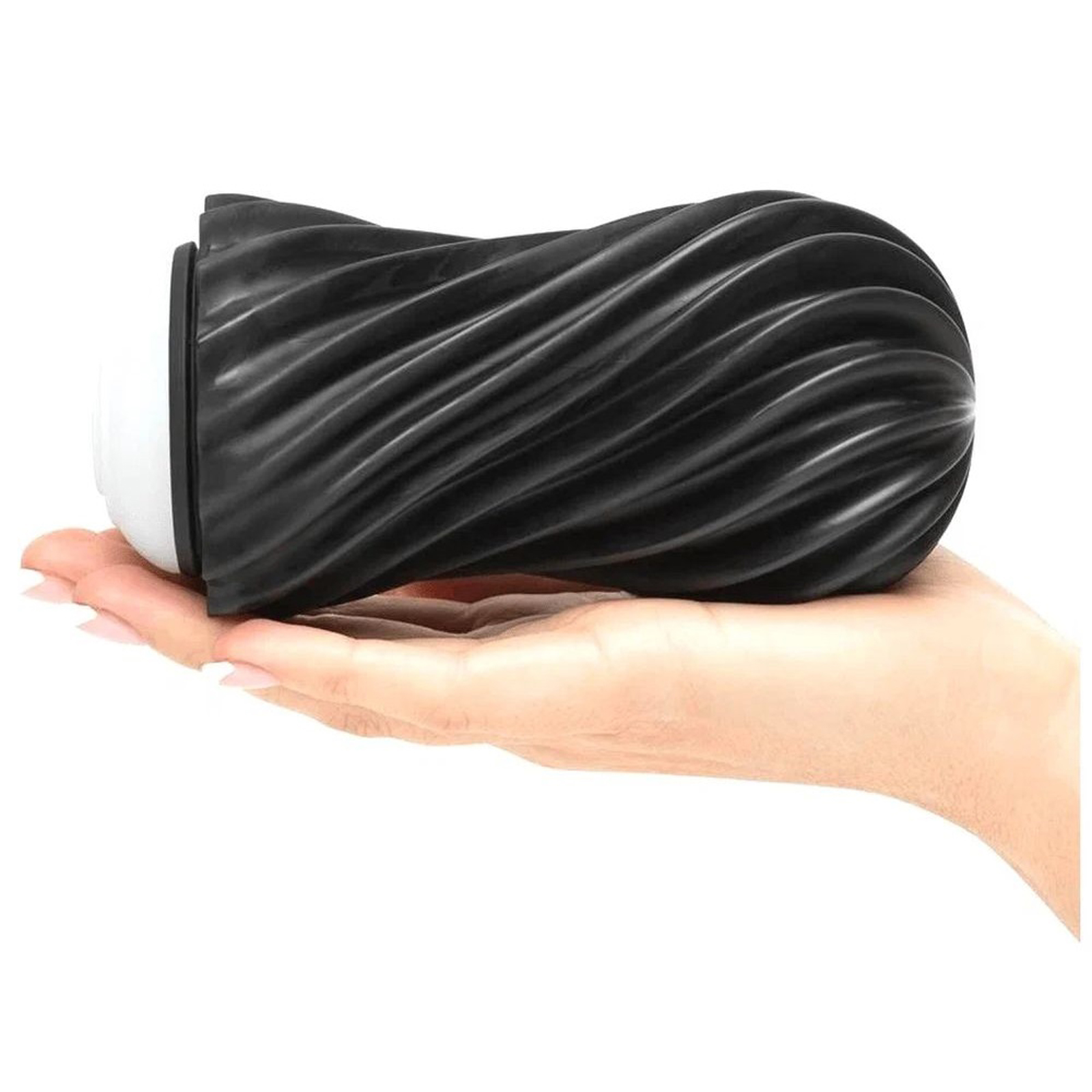 Tenga Flex Rocky Black, черный - Мастурбатор с вращательной функцией - купить в секс шопе