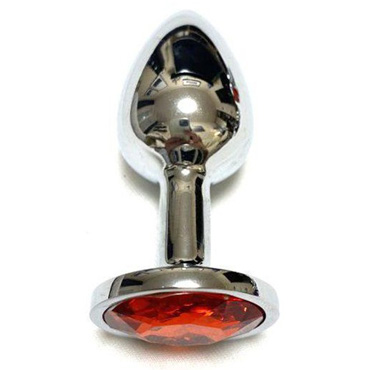 Анальная пробка с красным кристаллом