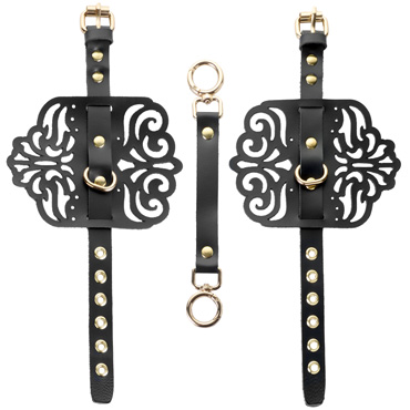 Точка Любви Оковы фигурные с узорами и золотой фурнитурой