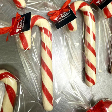 Точка Любви Новогодняя карамель-тросточка