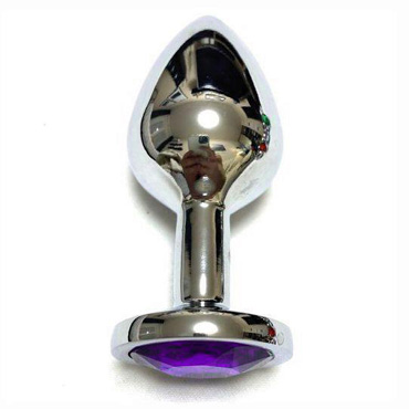 Анальная пробка с фиолетовым кристаллом