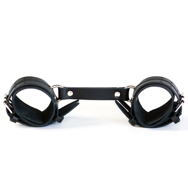 Точка Любви Наручники двойные ДжанглКат, широкие - Из натуральной кожи - купить в секс шопе