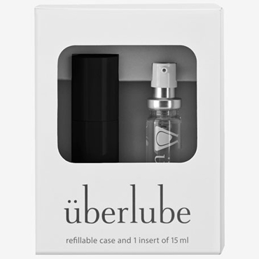 Uberlube Good-to-Go, 15 мл, Лубрикант на силиконовой основе с витамином Е и футляром черного цвета