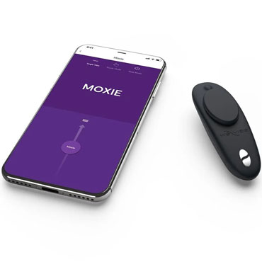 We-Vibe Moxie+, черный - Клиторальный вибратор для трусиков с ду - купить в секс шопе